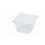 Winco SP7604, 4-Inch Deep One-Sixth Size Polycarbonate Food Pan, NSF