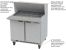 Beverage Air SPE36HC-15M, 36-Inch 2 Door Counter Height Mega Top Refrigerated Sandwich / Salad Prep Table
