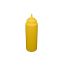 C.A.C. SQBT-W-32Y, 32 Oz Plastic Yellow Wide-Mouth Squeeze Bottle, 6/PK