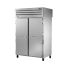 True STG2RPT-2S-2G-HC, 53-Inch Solid Front/Glass Back Door Pass-Through Refrigerator with PVC-Coated Shelves