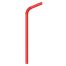 STRAW0775RED, 7.75-Inch Flexible Plastic Red Bar Straw, 500/PR