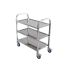 Winco SUC-30, 30x16x32-Inch 3-Level Stainless Steel Trolley