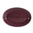 C.A.C. TG-12-PLM, 10.62-Inch Porcelain Plum Oval Platter, 2 DZ/CS