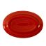 C.A.C. TG-13-R, 11.75-Inch Porcelain Red Oval Platter, DZ