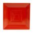 C.A.C. TG-SQ16-R, 10-Inch Porcelain Red Square Plate, DZ