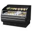 Turbo Air TOM-60LB-SP-A-N Open Display Horizontal Merchandiser 63-Inch L Low Profile Solid Side Panel-Black Ext.& Int.
