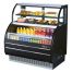 Turbo Air TOM-W-40SB-N Open Display Merchandiser 38-Inch L Combo with Refrigerator, Top Case Black
