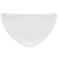 C.A.C. TRG-23, 12.5-Inch Porcelain White Triangular Flat Plate, DZ