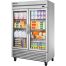 True TS-49G-HC~FGD01, 54.25-Inch 2 Section Glass Door Reach-In Refrigerator with LED Lighting