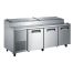 Admiral Craft USPZ-3D, 92-inch 3 Doors Stainless Steel Refrigerated Pizza Prep Table