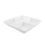 Kadra VL-0630, 10-Inch Vikko Lightning Porcelain White 4 Equal Sectional Square Plate, 24/CS