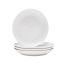 Kadra VL-0952-7, 7-Inch Vikko Lightning Porcelain Coupe Round White Plate, 72/CS