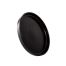 Kadra VT-1408-10, 10-Inch Vikko Thunder Porcelain Black Matte Round Modern Plate, 18/CS