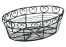 Winco WBKG-10O, 10-Inch Oval Black Metal Wire Bread Basket