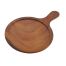 Yanco WD-1115 10.25-Inch Melamine Wooden Look Round Tray with Handle, 24/CS