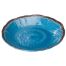 Winco WDM001-405, 9.63-Inch Dia Ardesia Lusia Melamine Hammered Deep Plate, Blue, 24/CS