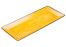 Winco WDM001-608, 19 x 8-Inch Ardesia Lusia Melamine Rectangular Plate, Yellow, 24/CS