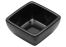 Winco WDM009-301, 2.5-Inch Dia 2 Oz Ardesia Linza Melamine Square Mini Bowl, Black, 48/CS
