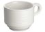 Winco WDP022-111, 3.25-Inch Dia 6 Oz Ardesia Zendo Porcelain Coffee Cup, Bright White, 36/CS