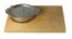 WU10X8-6O, 10" x 8" Wood Underliner for 6" Bottom Dia Length Cast Iron/Ceramic Dish