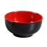 Yanco CR-5006 16 Oz Black with Red Melamine Bowl, 48/CS