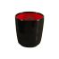 Yanco CR-9305 7 Oz Black&Red Melamine Tea Cup, 48/CS