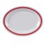 Yanco HS-213 13.5x10.5-Inch Houston Melamine Oval White Platter, DZ
