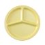 Yanco NS-702Y 10-Inch Nessico Melamine Deep Round Yellow 3 -Compartment Plate, 24/CS