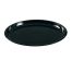 Yanco RM-3022BK 22x18x1.25-Inch Rome Melamine Deep Round Black Turkey Platter, 6/CS