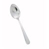 Winco 0002-03, Windsor Medium Weight Dinner Spoon, 18/0 Stainless Steel, Vibro Finish, 12/Pack