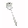 Winco 0019-04, Flute Heavyweight Bouillon Spoon, 18/0 Stainless Steel, Mirror Finish, 12/Pack