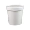 SafePro SP101, 16 Oz. White Paper Soup Containers Combo with Vented Lids, 250/CS