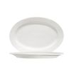 C.A.C. 101-34, 9.25-Inch White Porcelain Oval Lincoln Platter, 2 DZ/CS