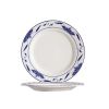 C.A.C. 103-8, 8.25-Inch Blue Lotus Porcelain Plate, 3 DZ/CS