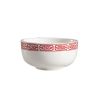 C.A.C. 105-95, 9 Oz 4.5-Inch Red Gate Porcelain Jung Bowl, 3 DZ/CS