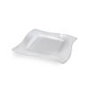 Fineline Settings 105-CL, 5 Oz Wavetrends Clear Polystyrene Square Bowl, 120/CS (Discontinued)