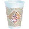 Dart 12X12G, 12 Oz Cafe G Red Accents Stock Printed Foam Cup, 1000/Cs (Discontinued)