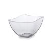 Fineline Settings 180-CL, 8 Oz Wavetrends Polystyrene Clear Serving Bowl, 80/CS