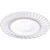 Fineline Settings 209-CL, 9-inch Flairware Polystyrene Clear Dinner Plate, 180/CS