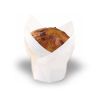 PacknWood 209CPST6B,  4-Oz Tulip Paper Baking Cups, White, 1000/CS (Discontinued)
