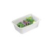 PacknWood 210APUREC500, 17-Oz Eco Rec Rectangular Sugarcane Salad Bowl, White, 500/CS