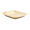 PacknWood 210BBA1717, 6.3x6.3-inch Square Palm Leaf Plate with Rounded Corners, Beige, 100/CS