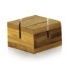 PacknWood 210ВЅIGN11, 1.55x1.55x0.9-Inch Bamboo Double Cardholder, 100/CS