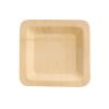 PacknWood 210BVNER10SQ, 10x10x0.55-Inch Bamboo Veneer Square Plate, 50/CS
