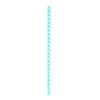 PacknWood 210CHP19CHTB, 7.75x0.23-Inch Teal Blue & White Design Paper Straws - Unwrapped, 3000/CS