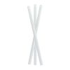 PacknWood 210CHP8WHW, 7.75-Inch Solid White Smoothie Paper Straws - Wrapped, 3000/CS