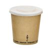 PacknWood 210PLAS24, 24 Oz, Compostable Kraft Ripple Soup Cup (Lids are sold separately), 500/CS
