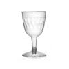 Fineline Settings 2206-CL-X, 5 Oz. 2-Piece Flairware Clear Plastic Wine Goblets, 20-Piece Pack