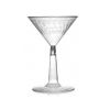 Fineline Settings 2306-CL-X, 6 Oz. Flairware Clear Plastic Martini Glasses, 12-Piece Pack