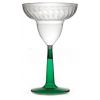 Fineline Settings 2312-GRN, 12 Oz Flairware Polystyrene Green Base Margarita Glass, 96/CS